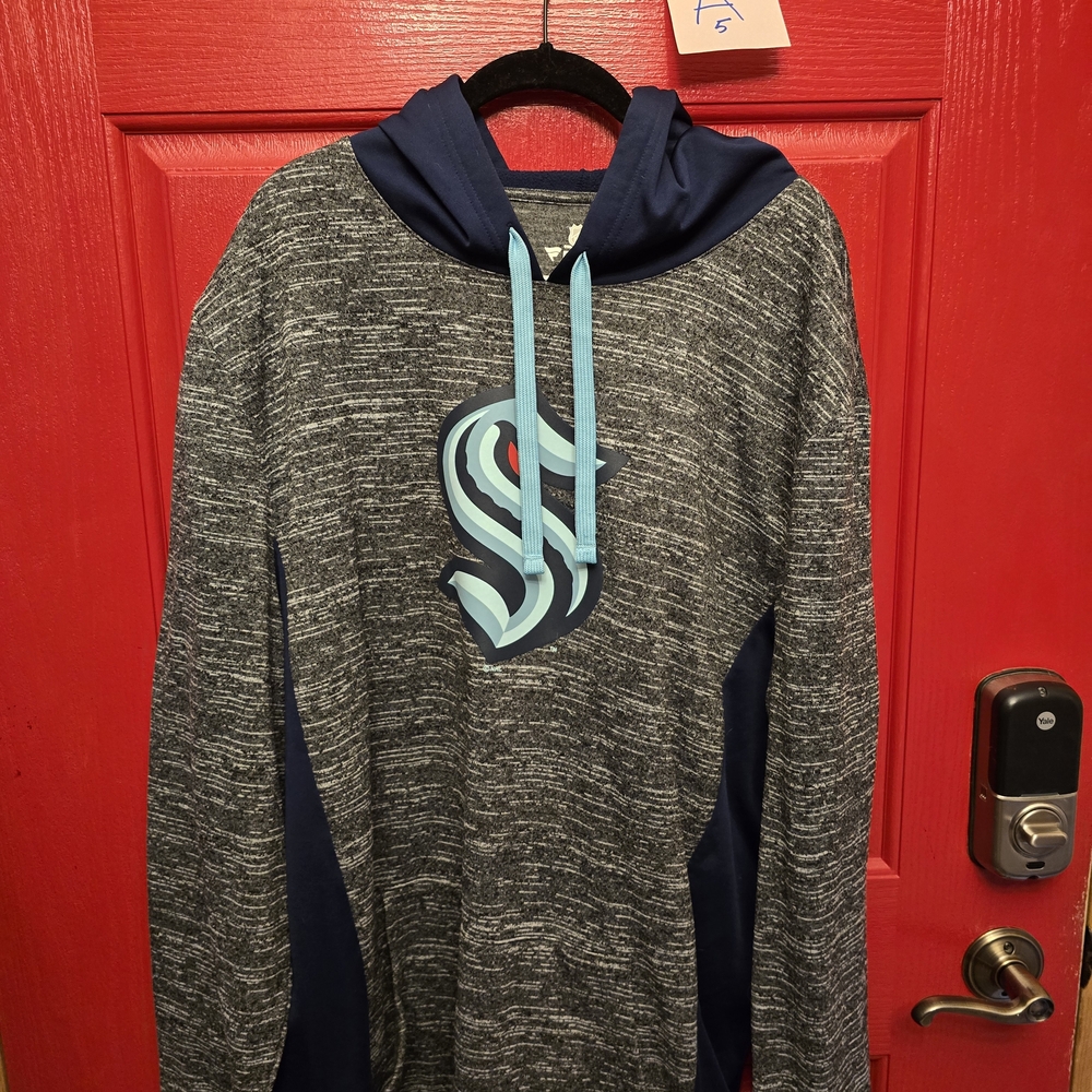 NHL Fanatics Navy and Gray Hoodie - Seattle Kraken
